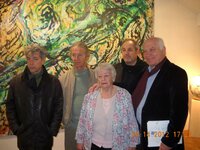 Avec nos amis peintres Patrice Giorda, Huber Munier et Georges Millet (...)