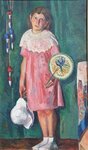 Jean COUTY La fillette. 1940. Huile sur toile. 152,5 x 93,5
