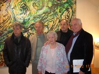 Avec nos amis peintres Patrice Giorda, Huber Munier et Georges Millet autour (…)